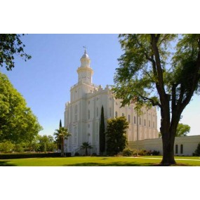 St. George Utah Temple No-Flip Recommend Holder